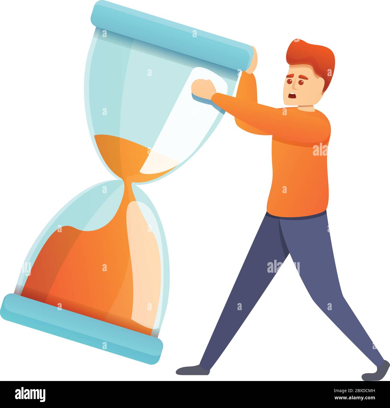 Hombre con icono de reloj de arena. Dibujos animados de hombre con icono de vector reloj de arena para diseño web aislado sobre fondo blanco Imagen Vector de stock - Alamy Hombre con icono de reloj de arena. Dibujos animados de hombre con icono de vector reloj de arena para diseño web aislado sobre fondo blanco Imagen Vector de stock - Alamy