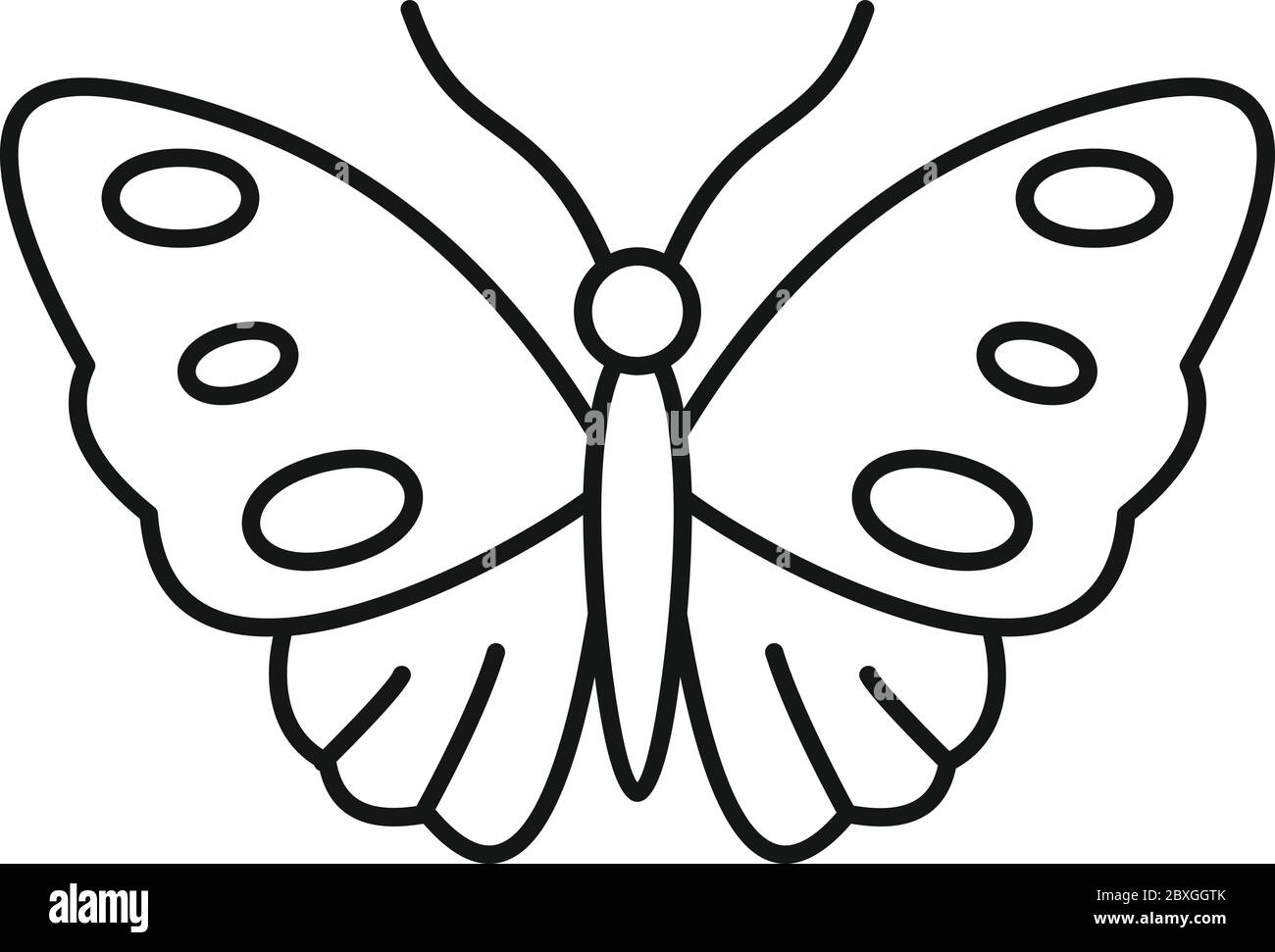 reloj Controlar Alcanzar Icono de mariposa infantil. Ilustración plana de niño mariposa vector icono  para diseño web Imagen Vector de stock - Alamy