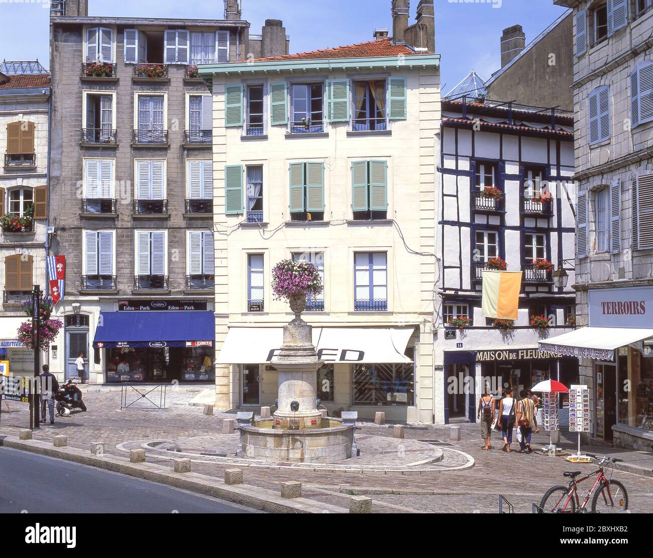 Place Pasteur, Grand-Bayonne, Bayona (Baiona), Nouvelle-Aquitaine, Pirineos Atlánticos, Nouvelle-Aquitaine, Francia Foto de stock