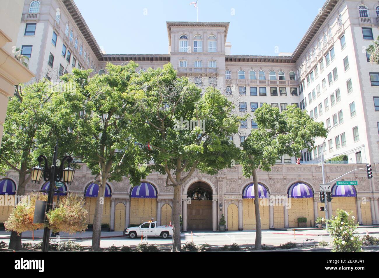 Beverly Hills, California, Estados Unidos. 07 de junio de 2020. Las tiendas y el hotel están en Beverly Hills 06/06/2020 las tiendas y el hotel están en Beverly Hills, CA Foto por Izumi Hasegawa/HollywoodNewsWire.net crédito: Hollywood News Wire Inc./Alamy Live News crédito: Hollywood News Wire Inc./Alamy Live News Foto de stock