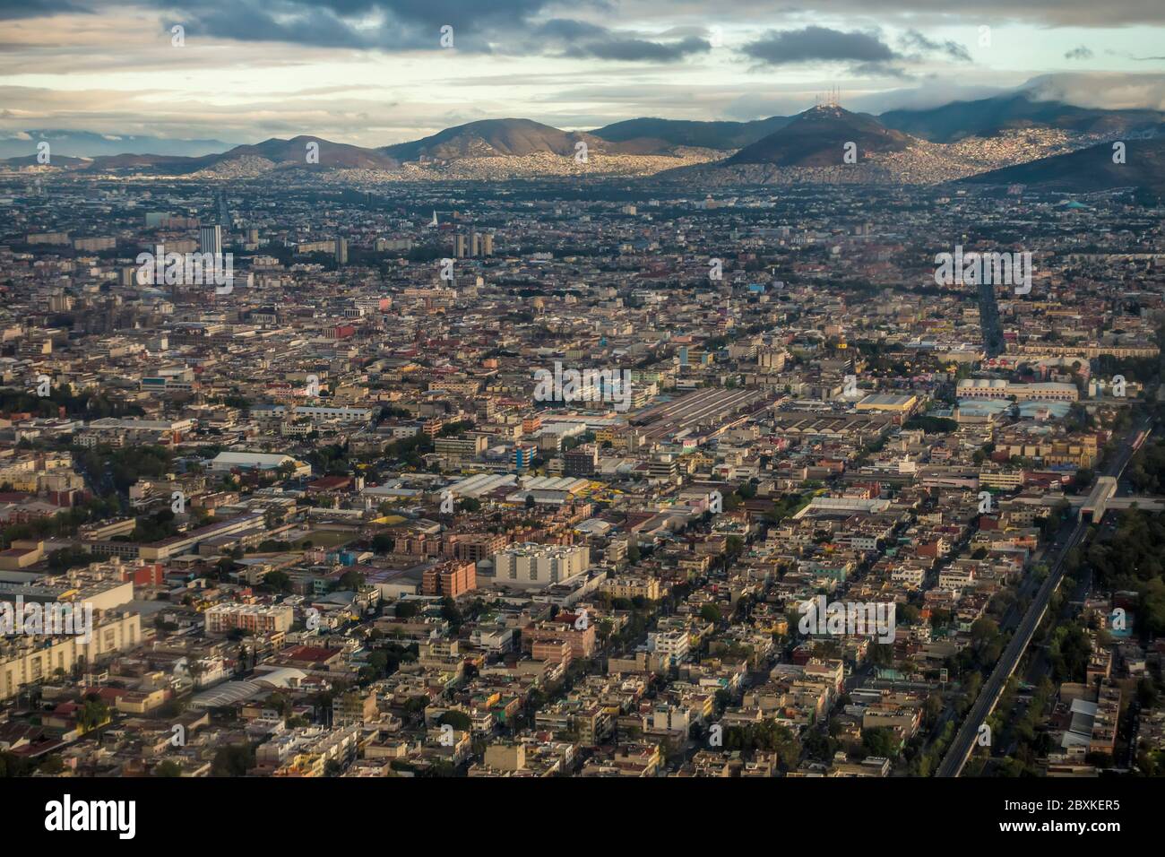 Paisaje urbano Ciudad de México, México Foto de stock