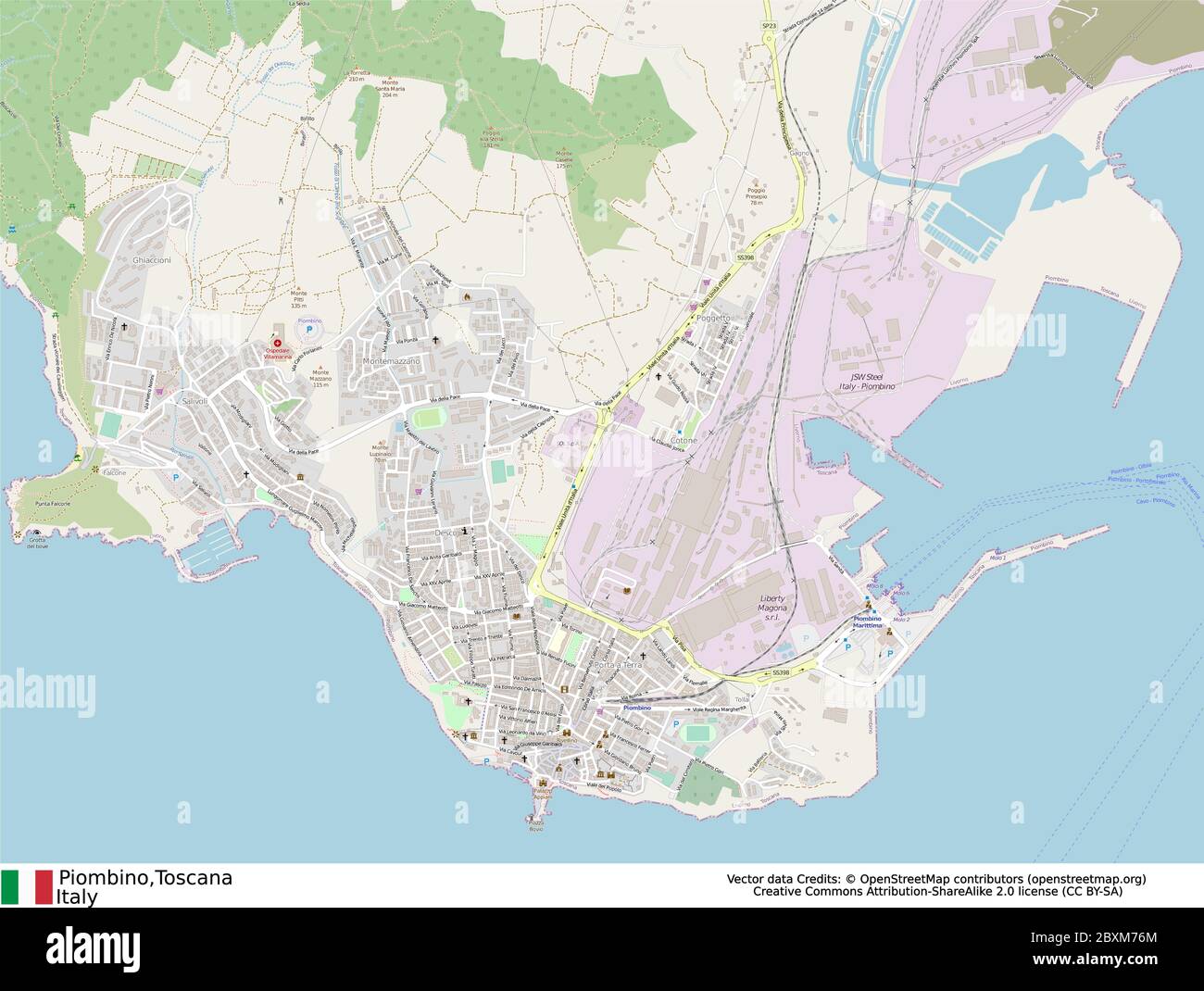 Piombino Italia Mapa