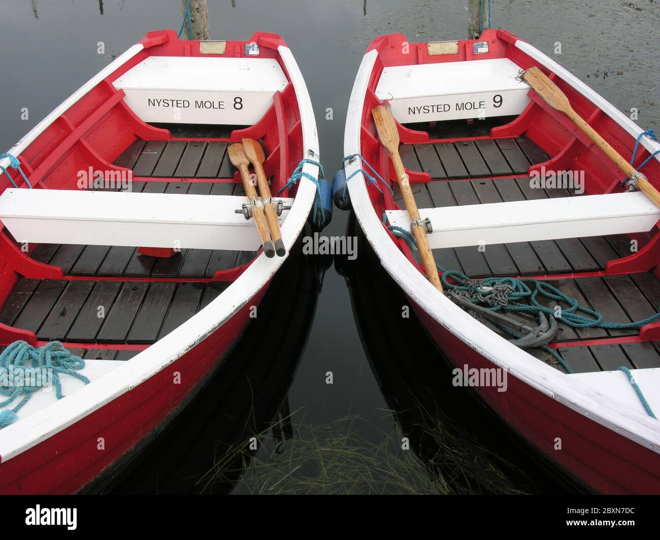 barcas de remo Foto de stock