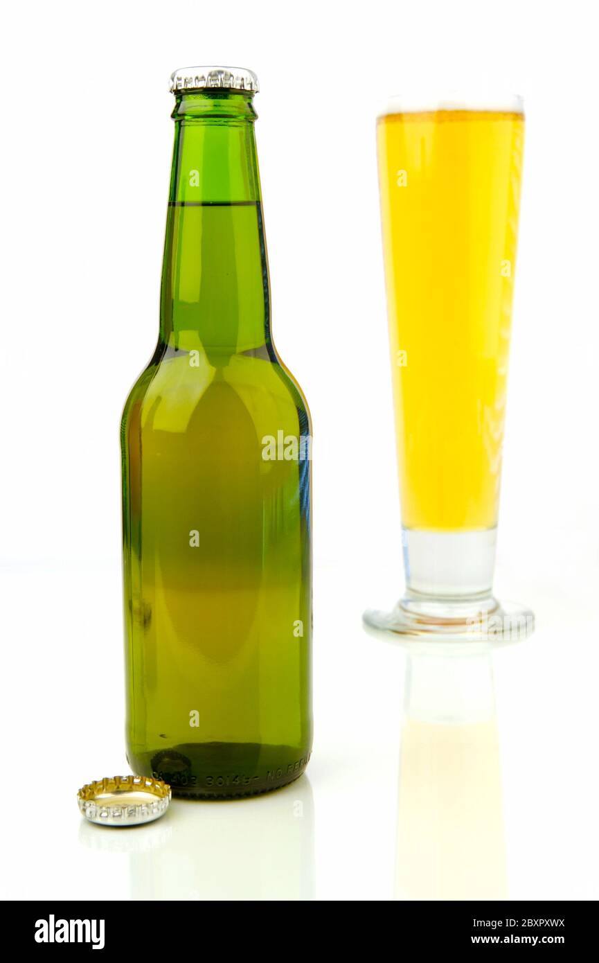 Botellas de cerveza Foto de stock