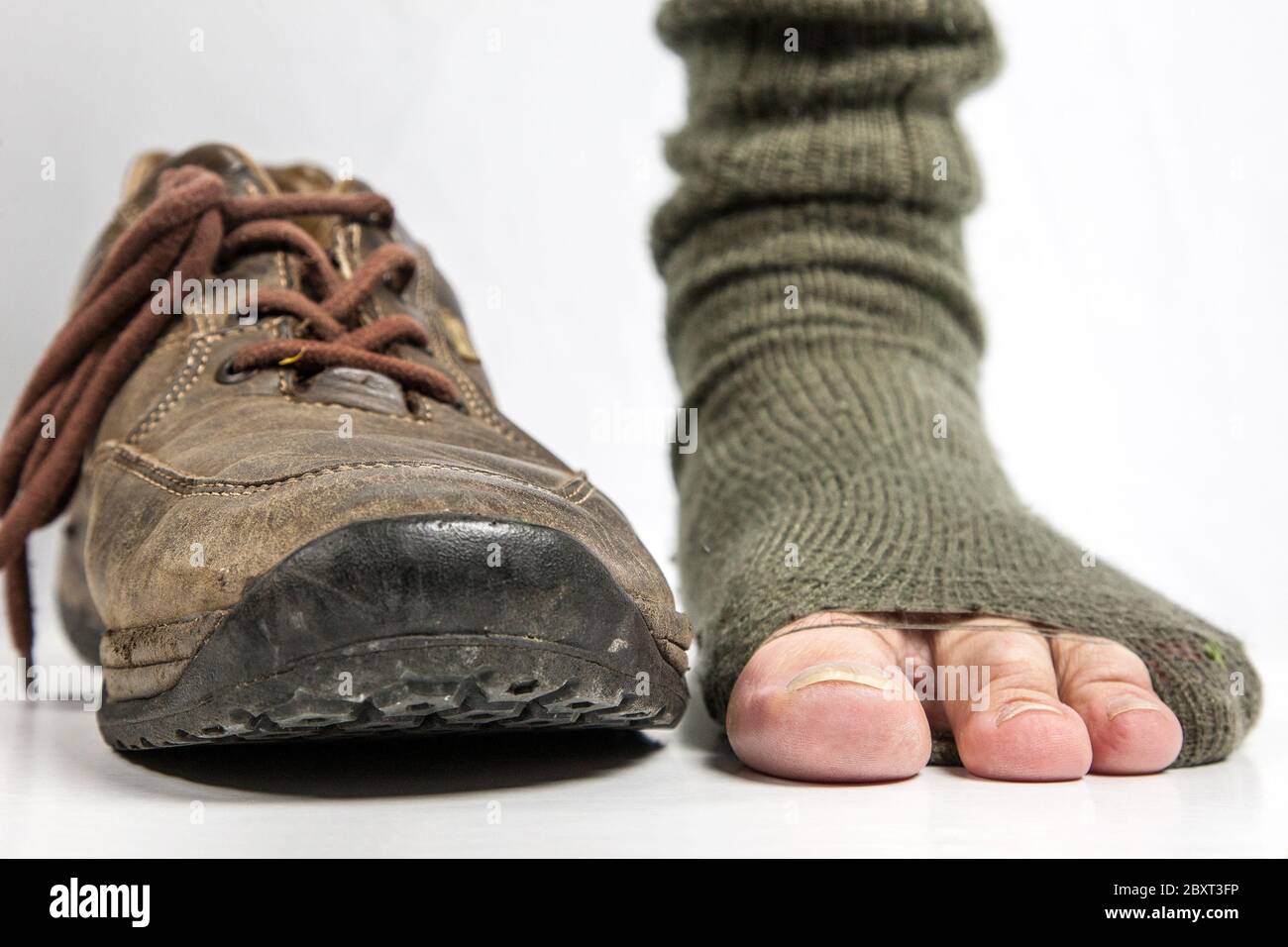 Calcetines del dedo del pie Fotografía de stock - Alamy