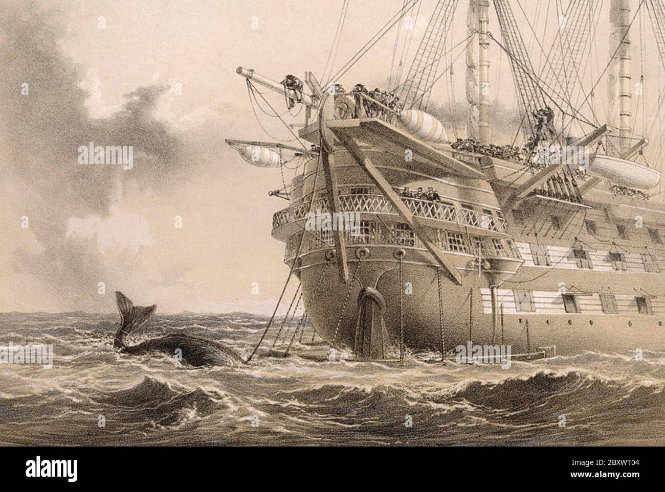 GRAN ORIENTE el cable transatlántico se engancha el 2 de agosto de 1865 Foto de stock