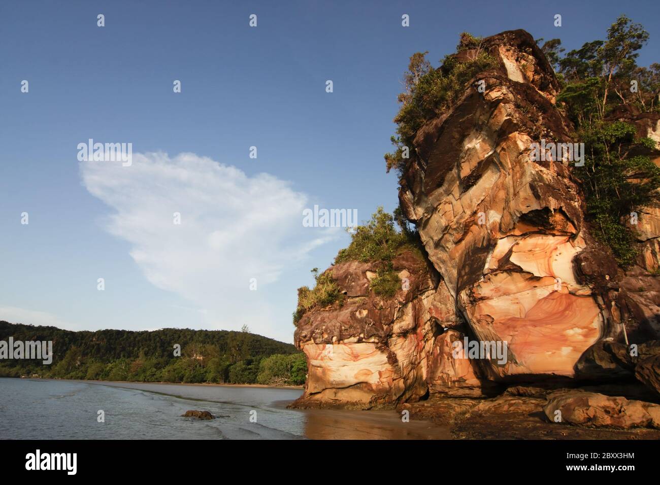 Formación de rocas-Felsformation - Bako NP - Borneo-Malasia Foto de stock