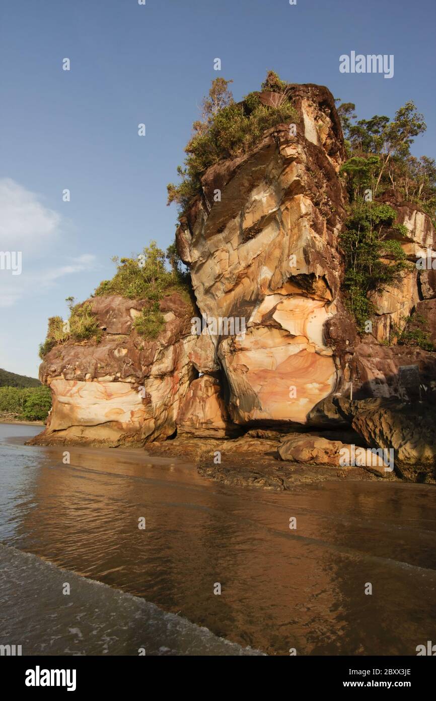 Formación de rocas-Felsformation - Bako NP - Borneo-Malasia Foto de stock