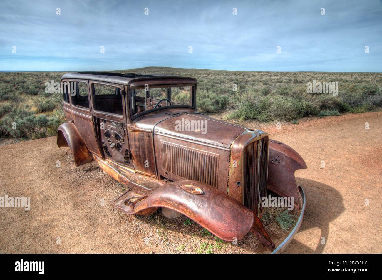 Desierto Studebaker Foto de stock