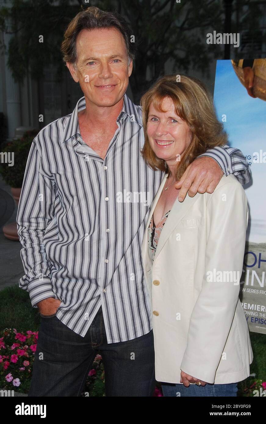 Bruce Greenwood y su esposa Susan Devlin en el estreno de los Ángeles