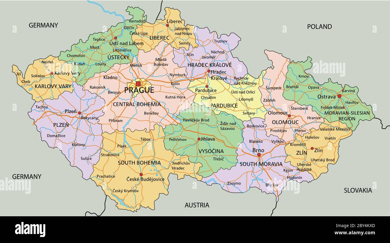 rep-blica-checa-mapa-pol-tico-altamente-detallado-editable-con