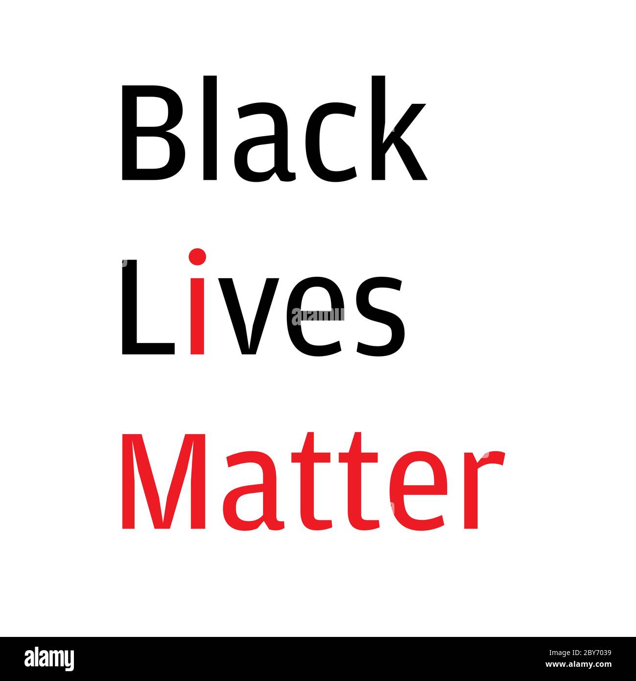 Black Lives Matter (BLM) ilustración gráfica para ser utilizada como cartel para crear conciencia sobre la desigualdad racial. Brutalidad policial y prejuicios contra Afr Ilustración del Vector