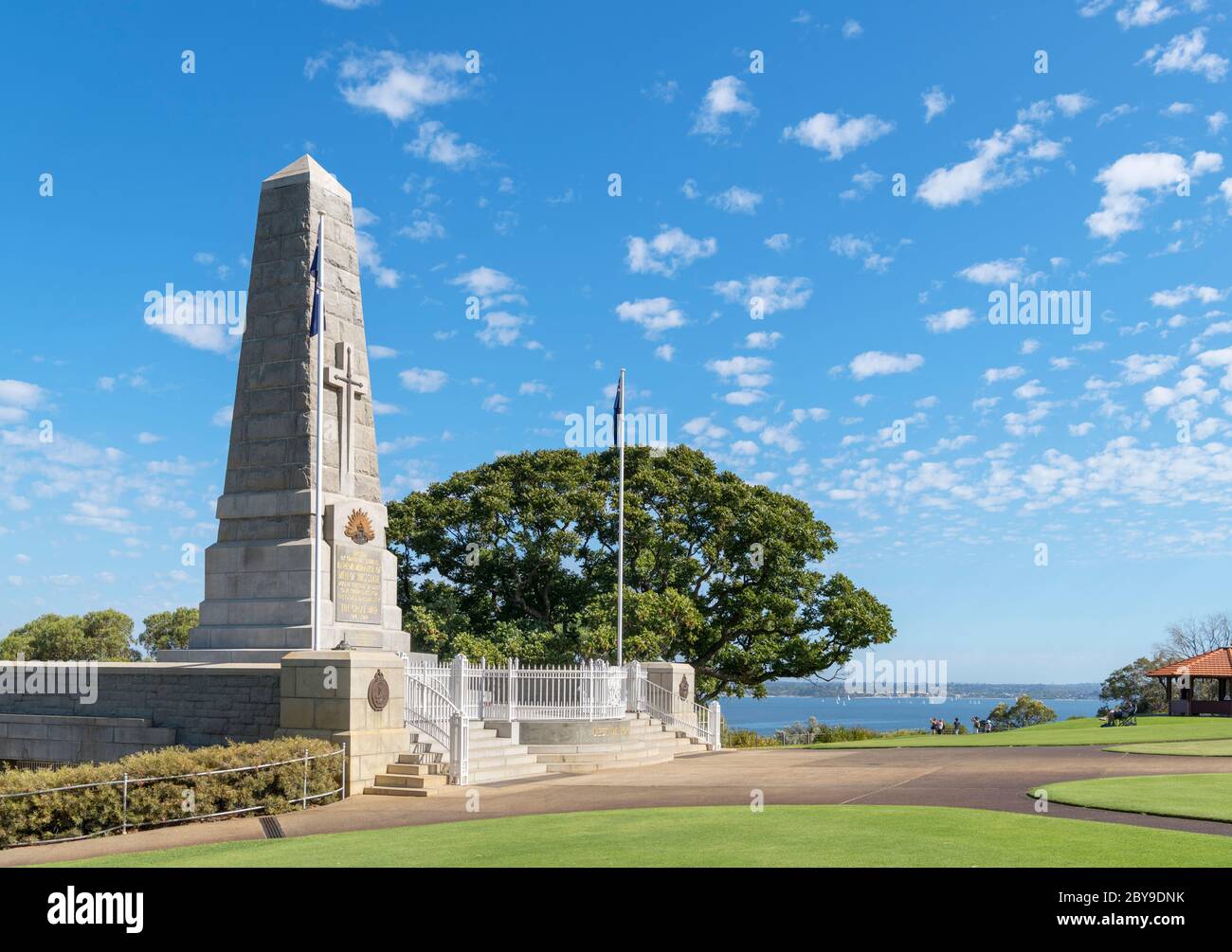 Monumento a la Guerra del Estado, Parque del Rey, Perth, Australia Occidental, Australia Foto de stock