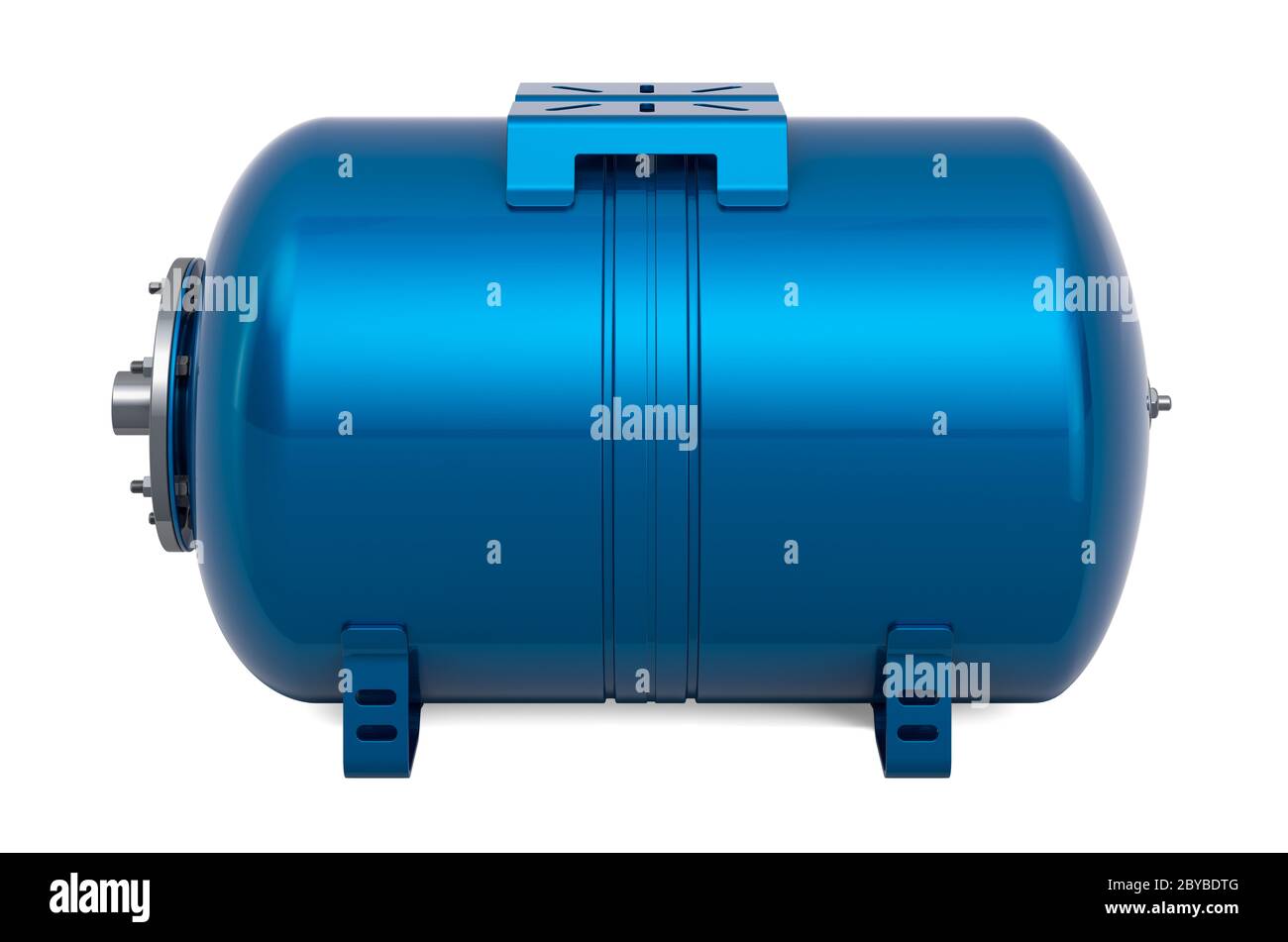 Expansión de recipiente de tanque de presión azul para bomba de agua  doméstica, agua potable de membrana, representación 3D aislada sobre fondo  blanco Fotografía de stock - Alamy