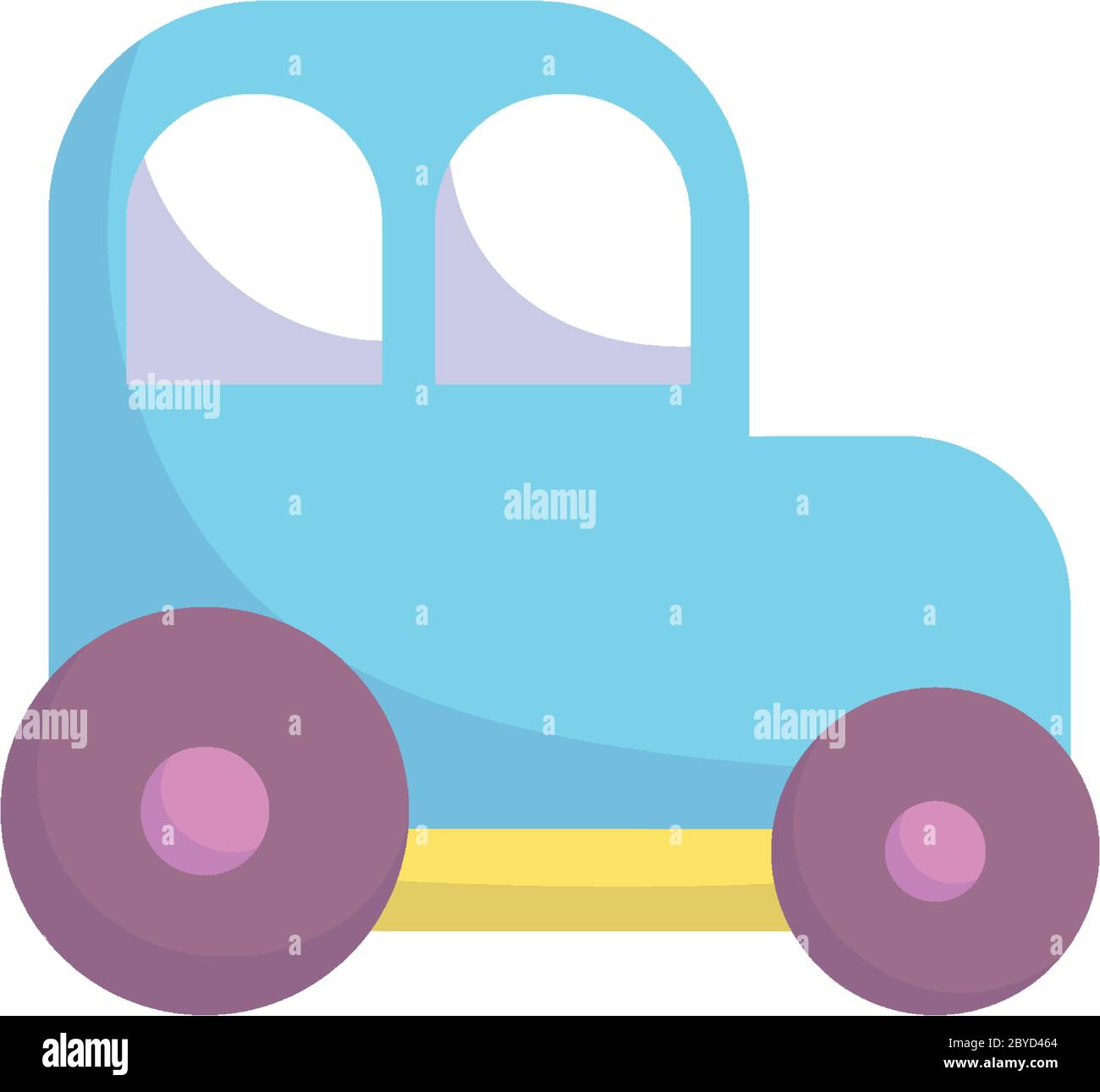 baby shower, juguete niños coche de plástico, anunciar recién nacido  bienvenida aislado diseño icono ilustración vectorial Imagen Vector de  stock - Alamy