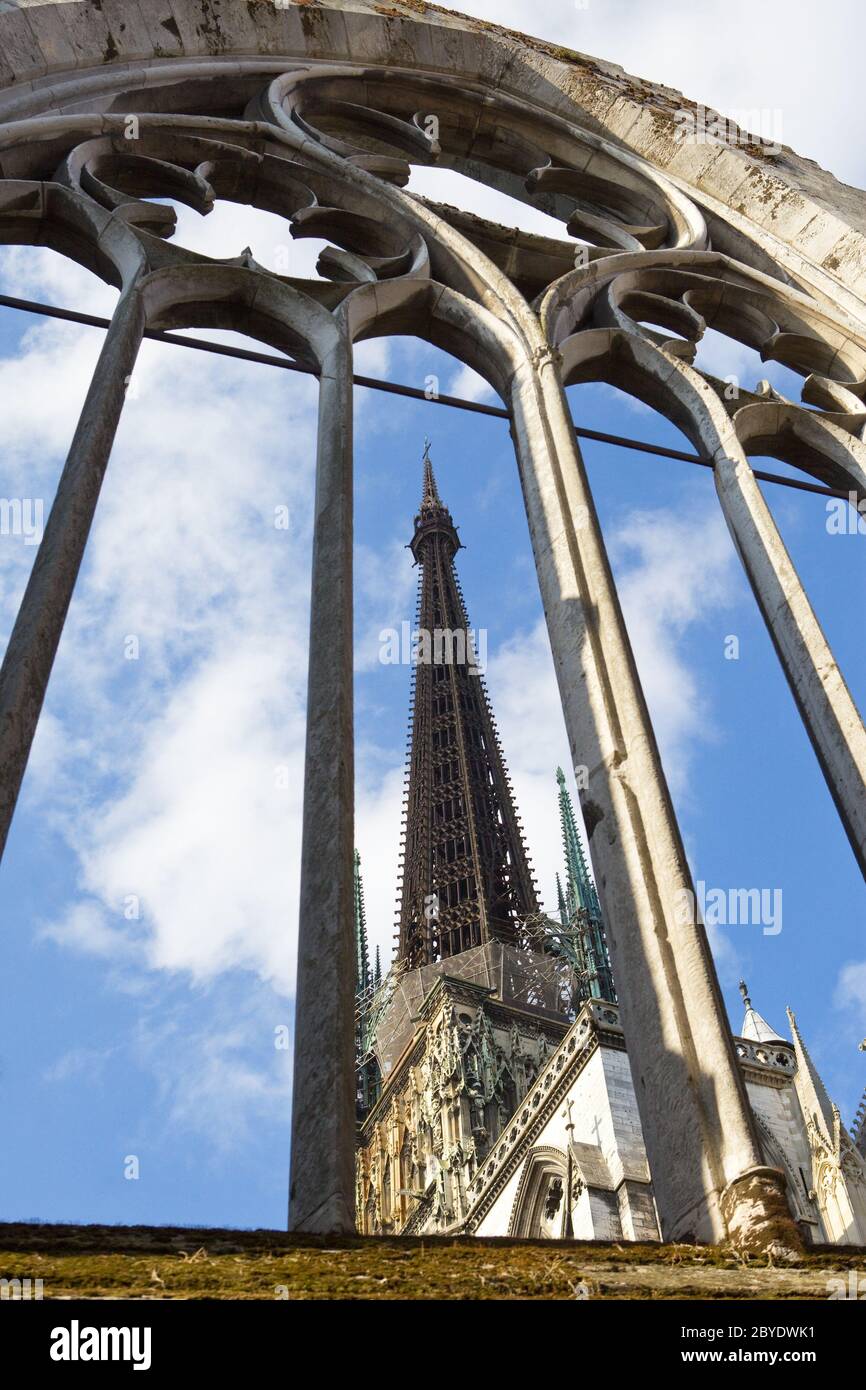 Francia. Normandía. Catedral de Notre Dame en Rouen. Foto de stock