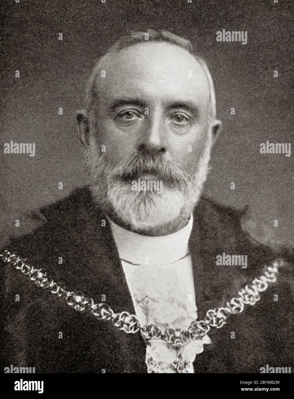 Sir William Purdie Treloar, 1° Baronet, 1843 – 1923. Empresario inglés y alcalde de Londres. De la Enciclopedia de Negocios y Asesor Legal, publicado en 1907. Foto de stock