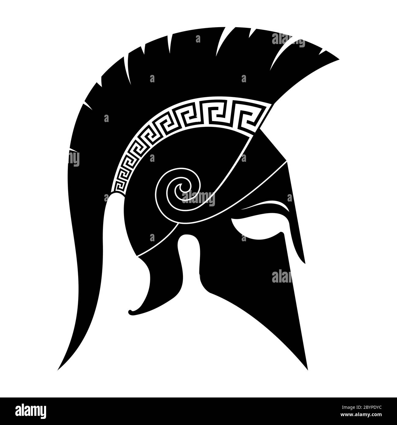 Icono de casco espartano negro. Ilustración vectorial Imagen Vector de  stock - Alamy