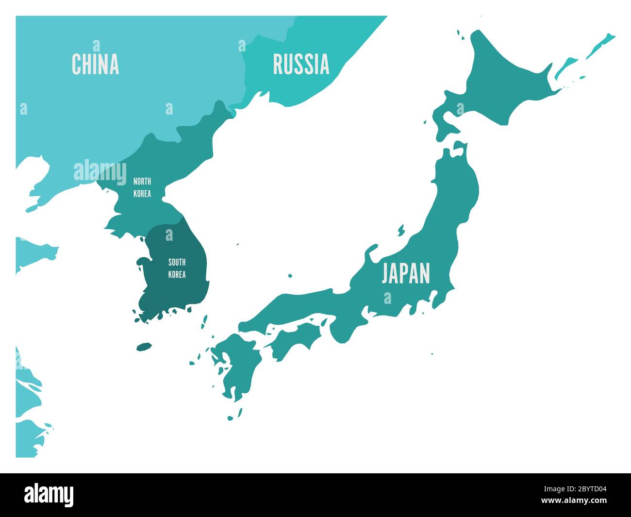 Corea mapa de japón fotografías e imágenes de alta resolución - Alamy