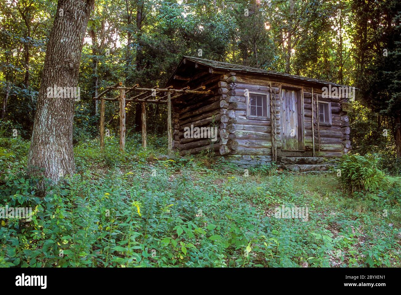 Edwin Way Teale's cabina de escritura en Trail Wood Foto de stock