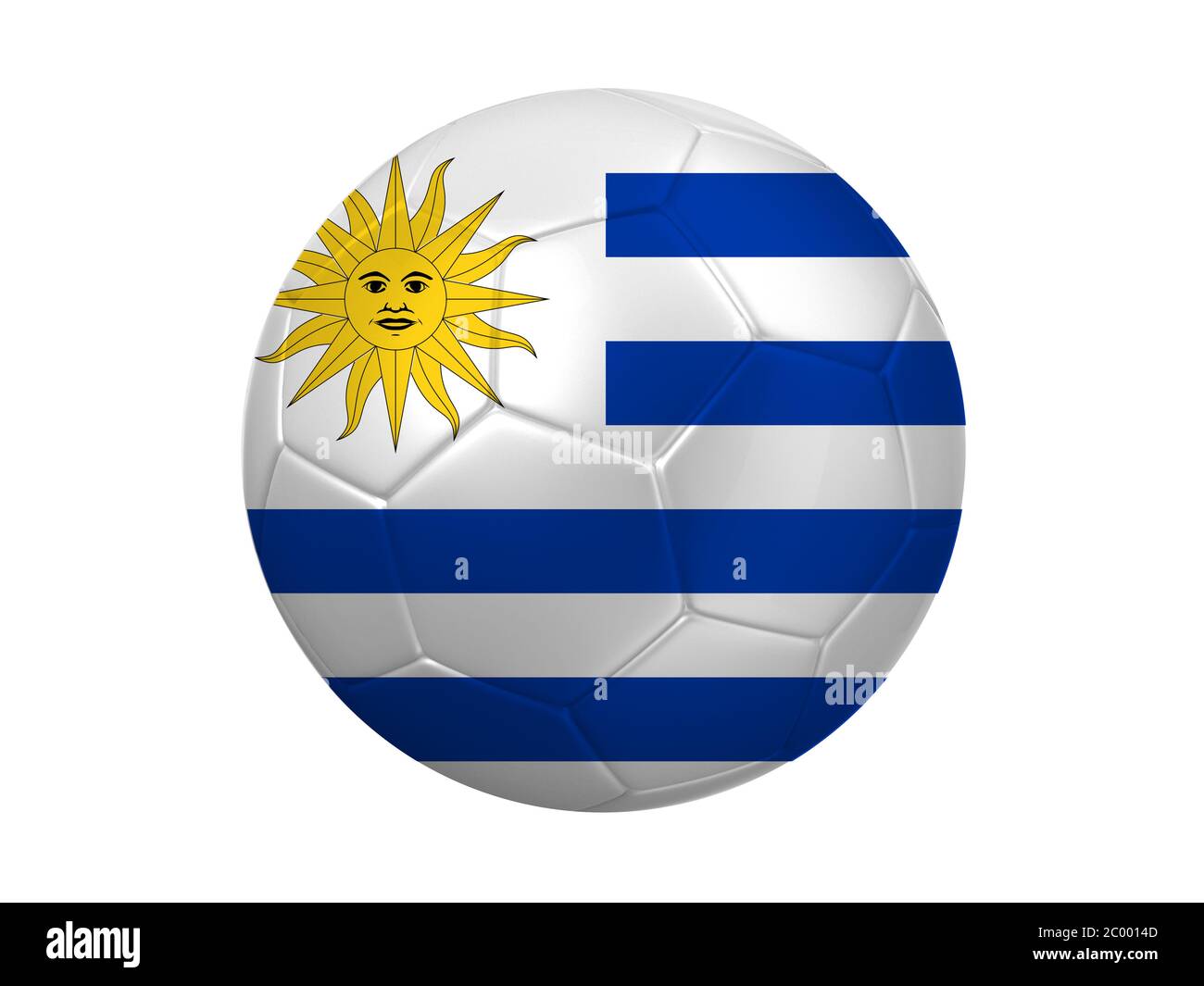 Uruguay bandera emblema ganadores de fútbol con el trofeo, estrellas,  pelota y cinta. 3D Rendering Fotografía de stock - Alamy