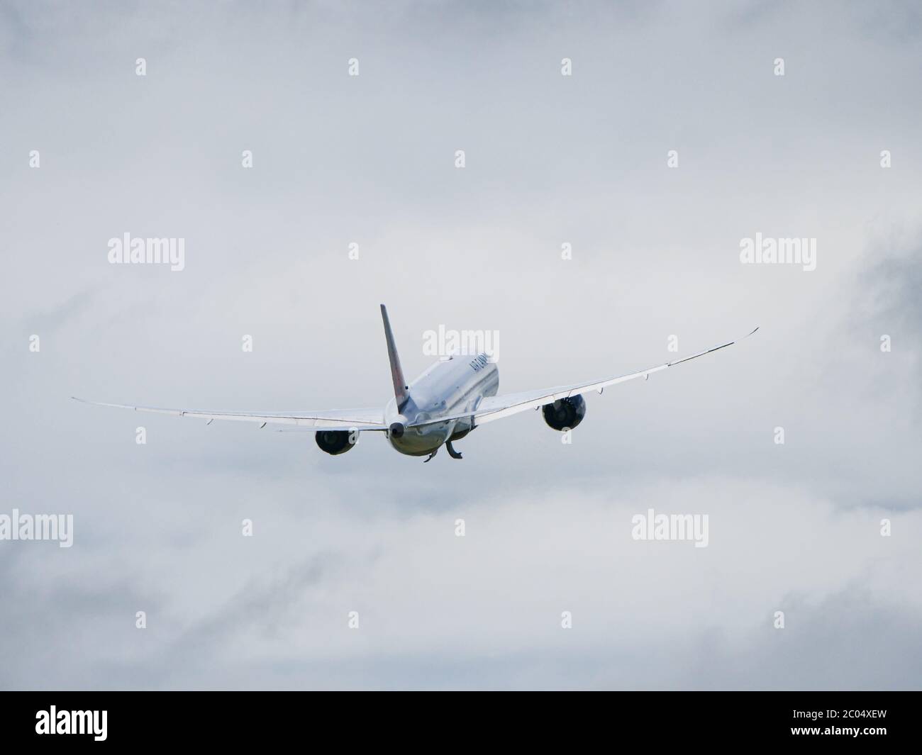 Air Canada Boeing 737 Dreamliner despegue en el aeropuerto de Zúrich Foto de stock