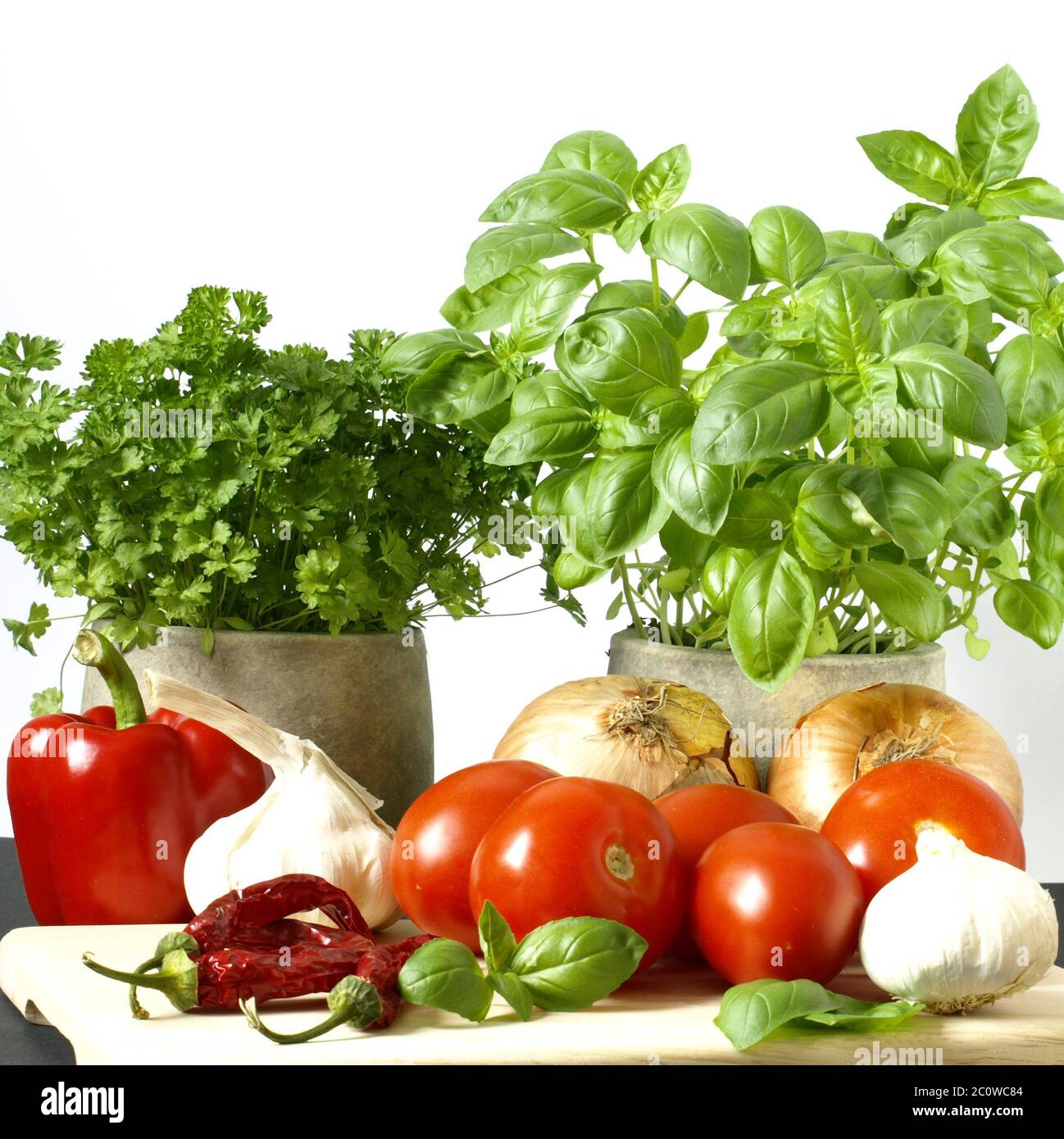 Alimento alimento hierva cocineros ebullición cocinar comida sana nutrición vegetal Foto de stock
