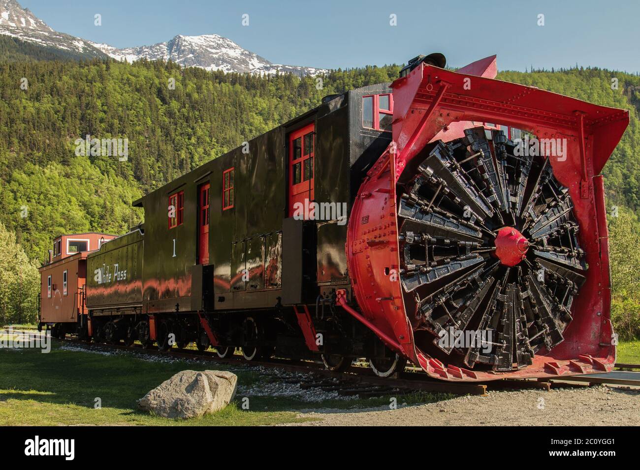 Ferrocarril Midland snowplows basado en Hellifield en liquidar a Carlisle  línea - 1900 Fotografía de stock - Alamy