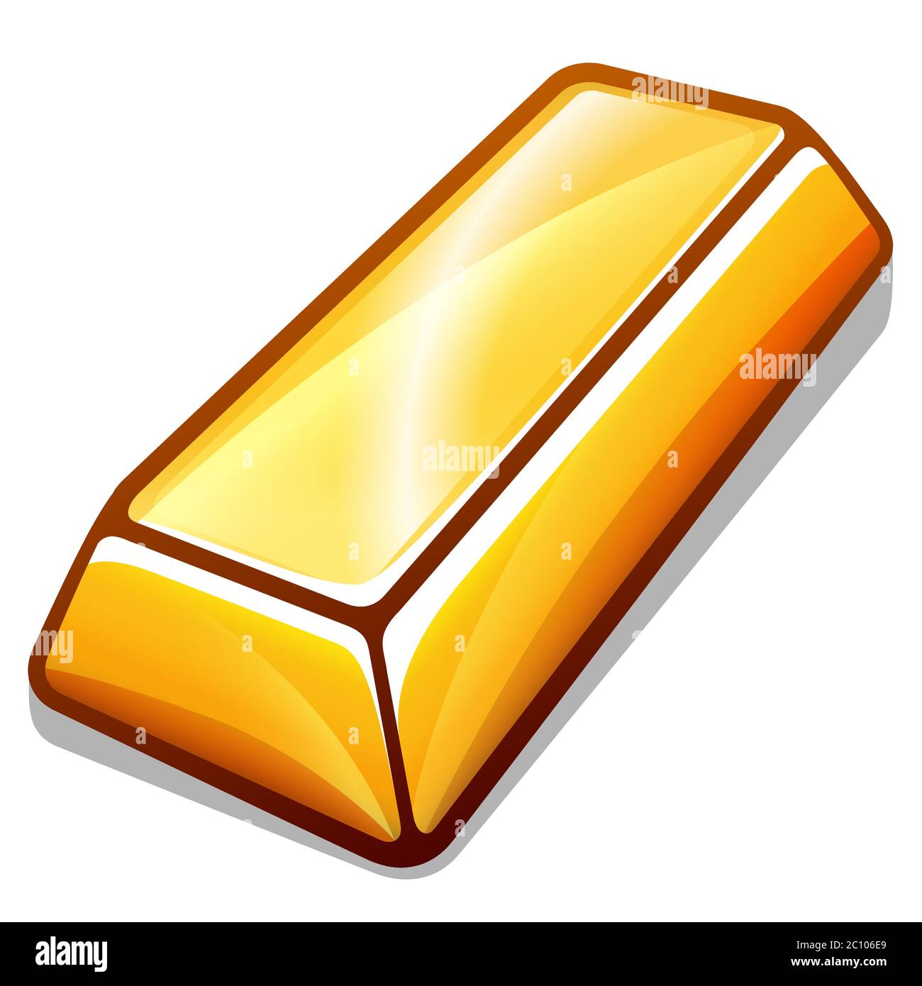 vector de barra de oro