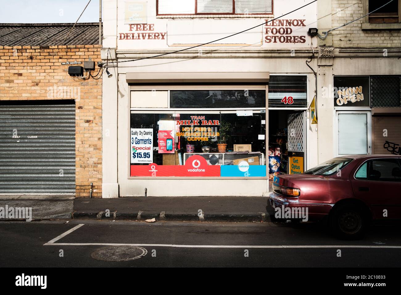 Bar de leche en Richmond, Melbourne, Australia Foto de stock
