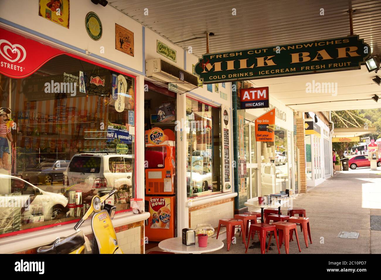Milk Bar, suburbio de Sydney, Australia Foto de stock