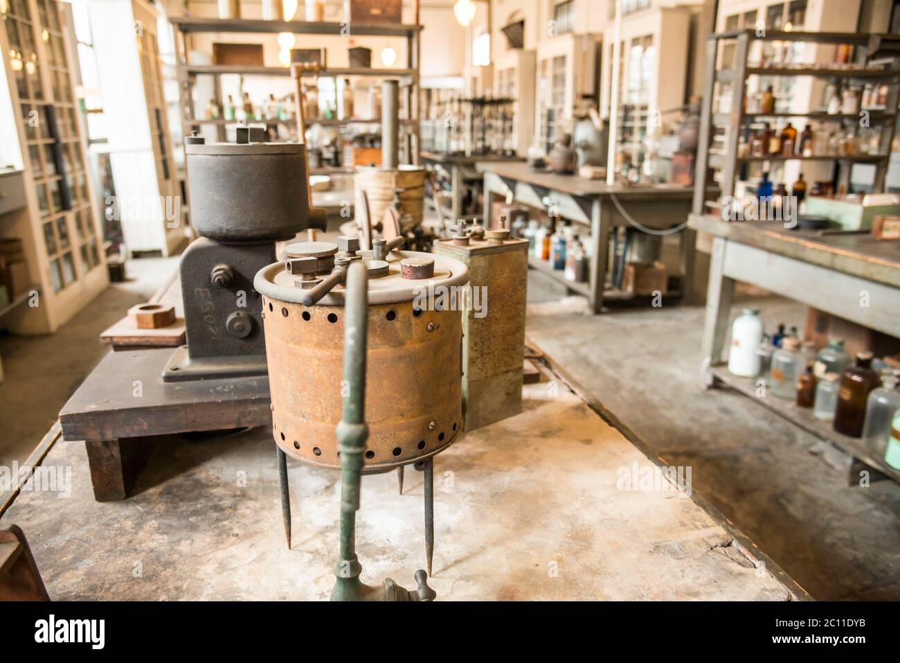 Laboratorio de Thomas Edison Foto de stock