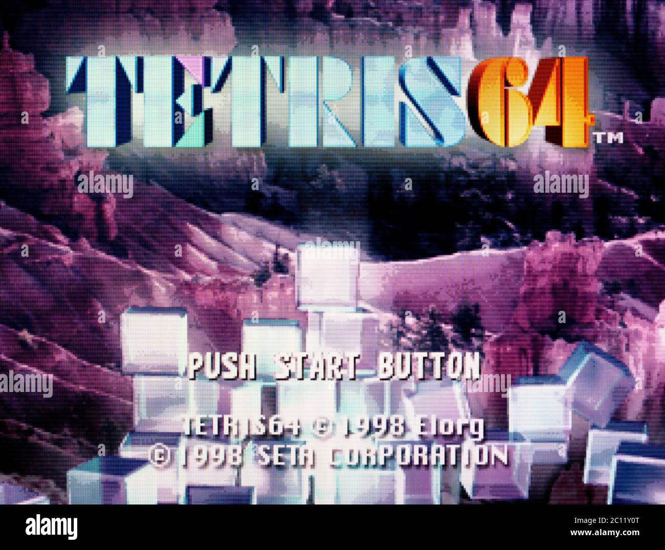 Tetris 64 - Nintendo 64 Videogame - sólo para uso editorial Foto de stock