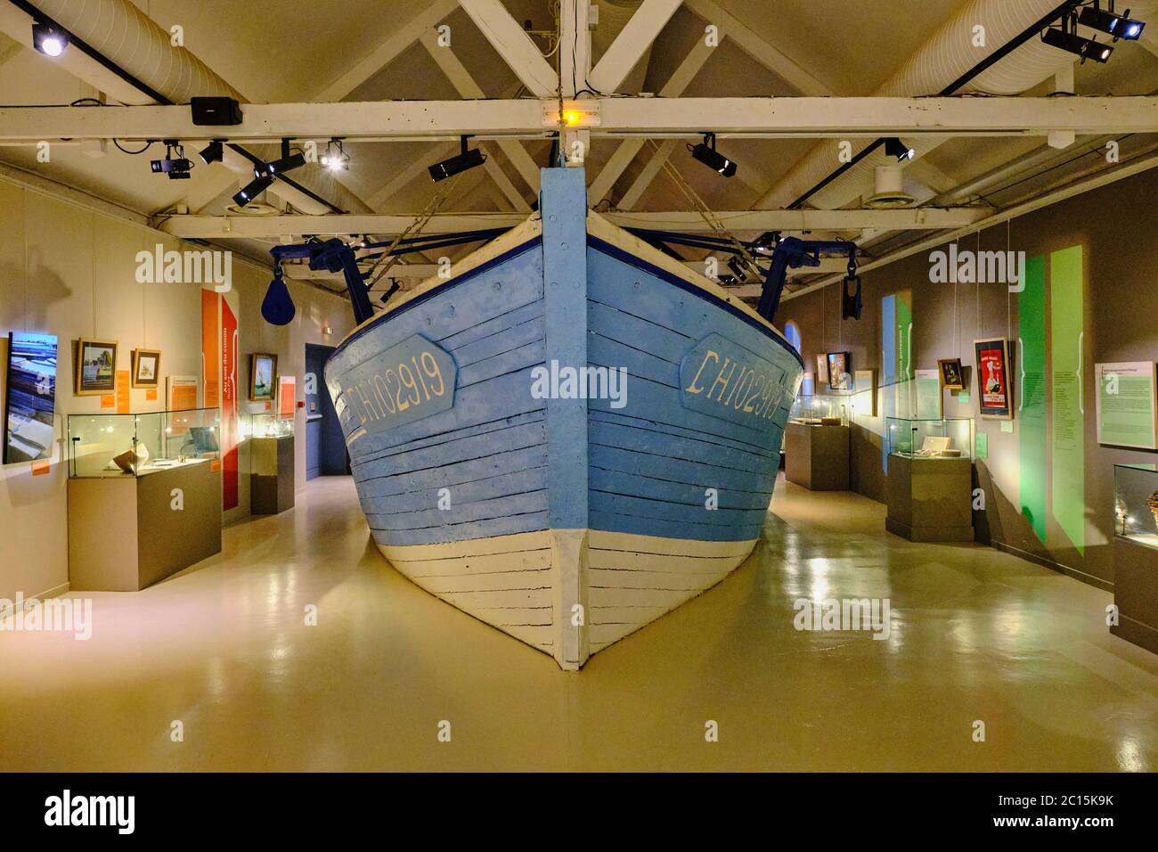 Francia, Normandía, departamento de la Mancha, Cotentin, Saint-Vaast-la-Hougue, l'île de Tatihou, museo marítimo Foto de stock