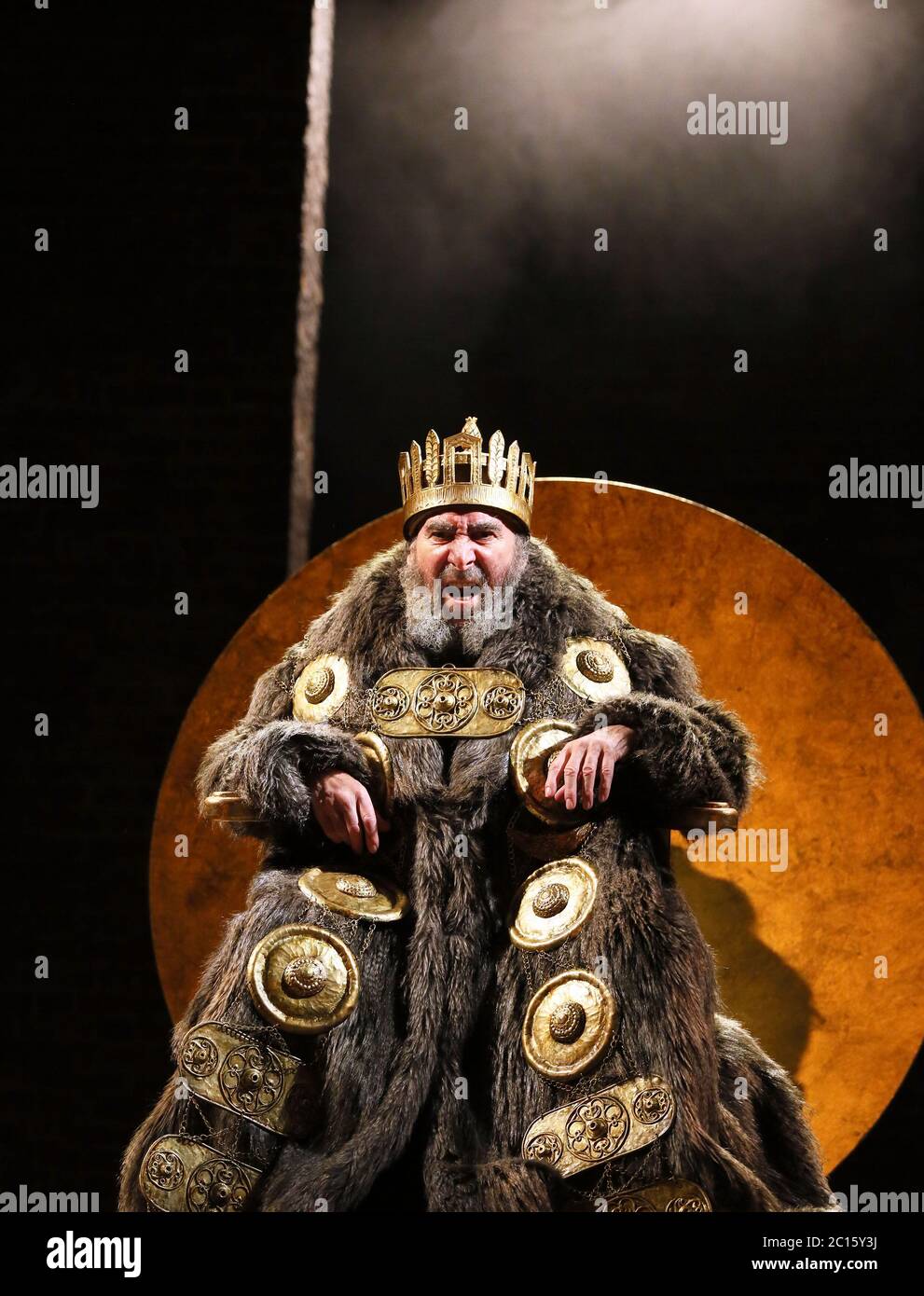 Antony Sher (King Lear) en KING LEAR por Shakespeare en la Royal Shakespeare Company (RSC), Royal Shakespeare Theatre, Stratford-upon-Avon, Inglaterra 01/09/2016 Foto de stock