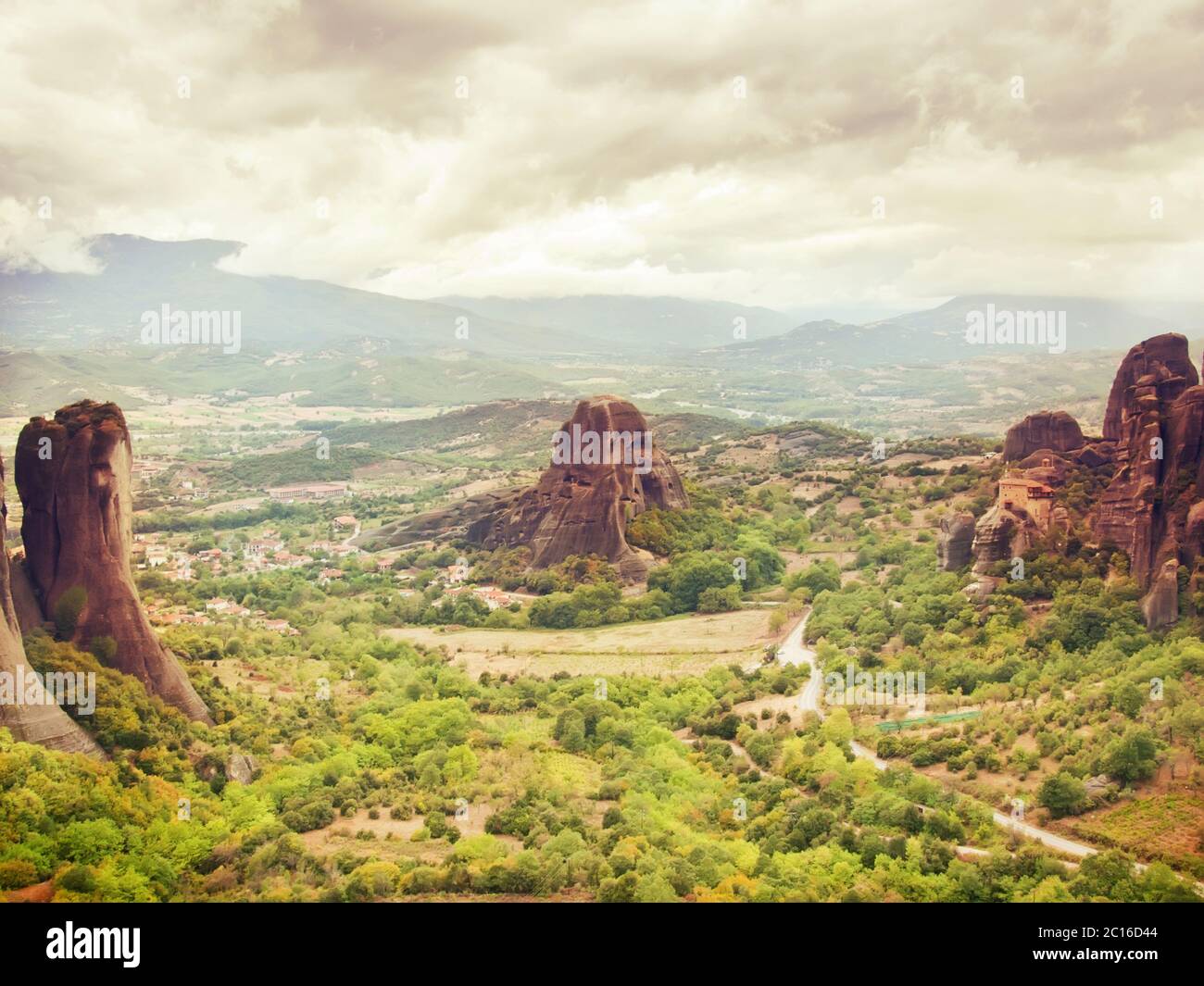 Famoso monasterio de Meteora, Grecia Foto de stock