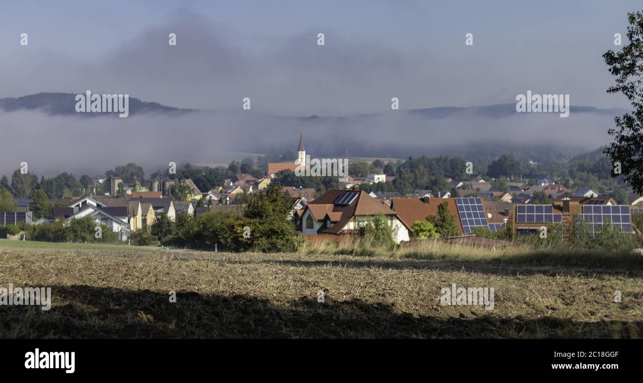 Ciudad Moosbach, Alto Palatinado, Bavarians, Alemania Foto de stock