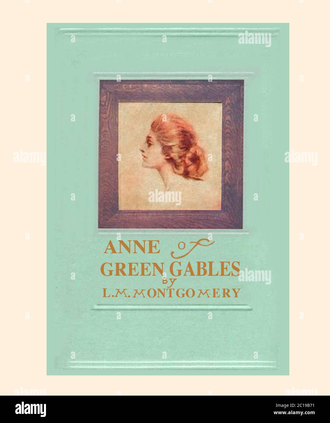 Montgomery L M Anne de Green Gables Portada de libro primera edición refrescada y resetea Foto de stock