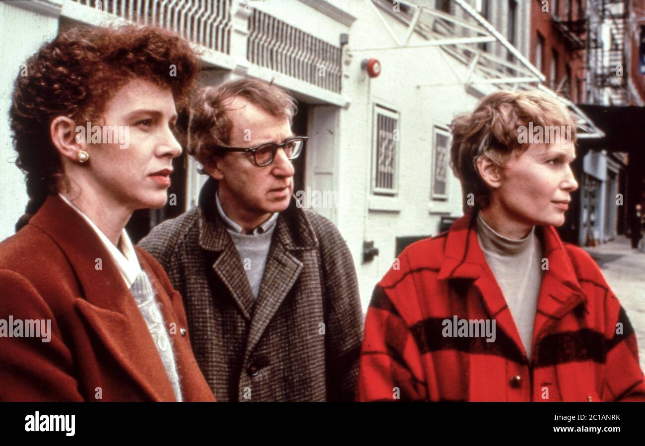 woody allen, mia farrow, maridos y esposas, 1992 Foto de stock