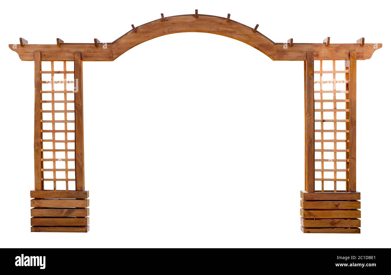 Arco de jardín de madera Imágenes recortadas de stock - Alamy