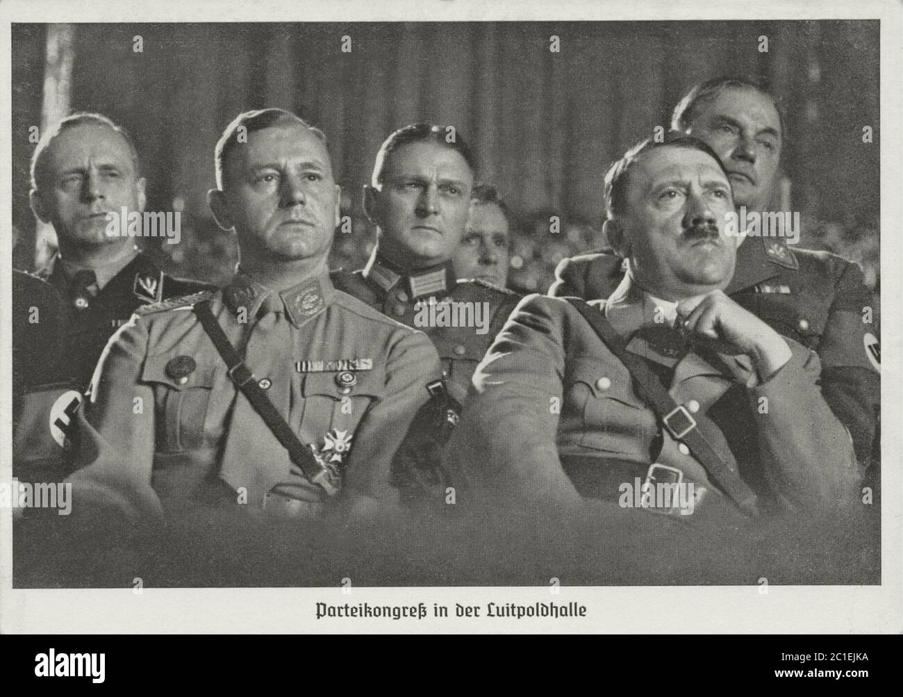 Hitler en el Congreso del Partido Nacional Socialista Alemán de los trabajadores en Nuremberg. Alemania, 1936 Foto de stock
