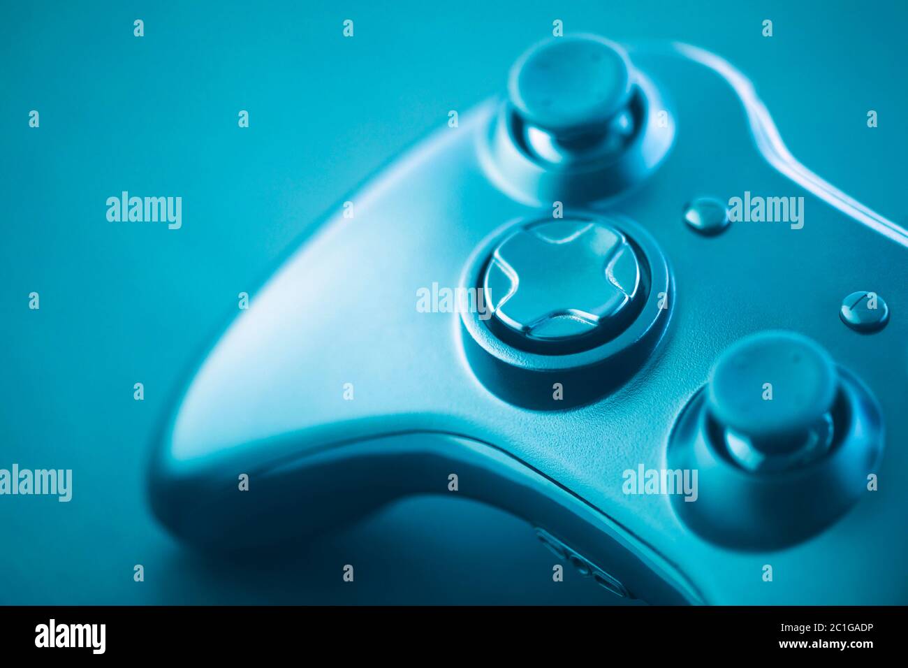 Controlador de video juego macro shot Foto de stock