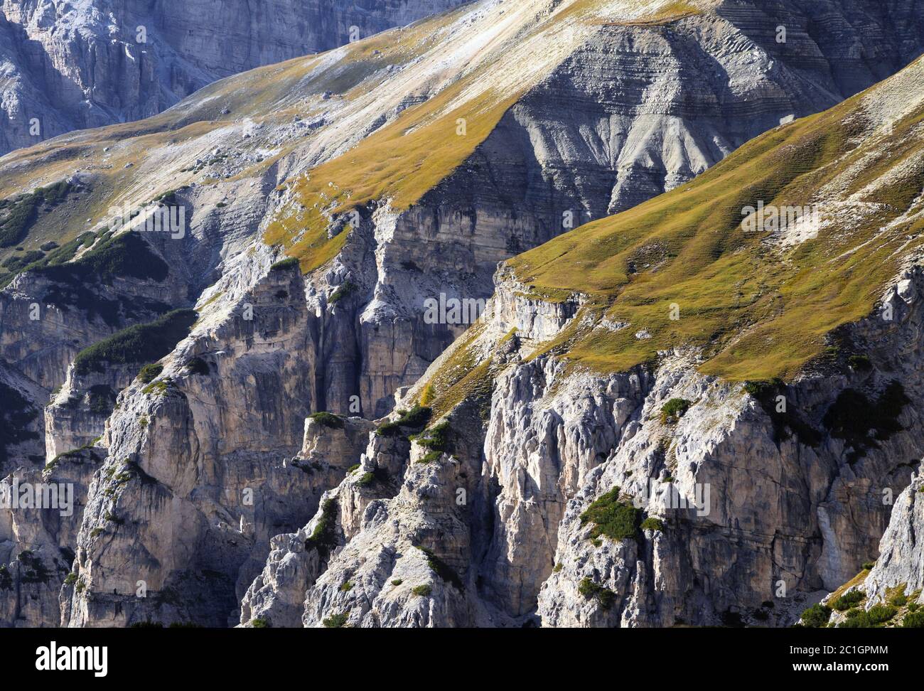 Paisaje de las montañas Dolomitas Foto de stock