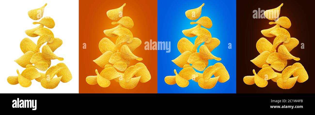 Papas fritas de colores fotografías e imágenes de alta resolución - Alamy