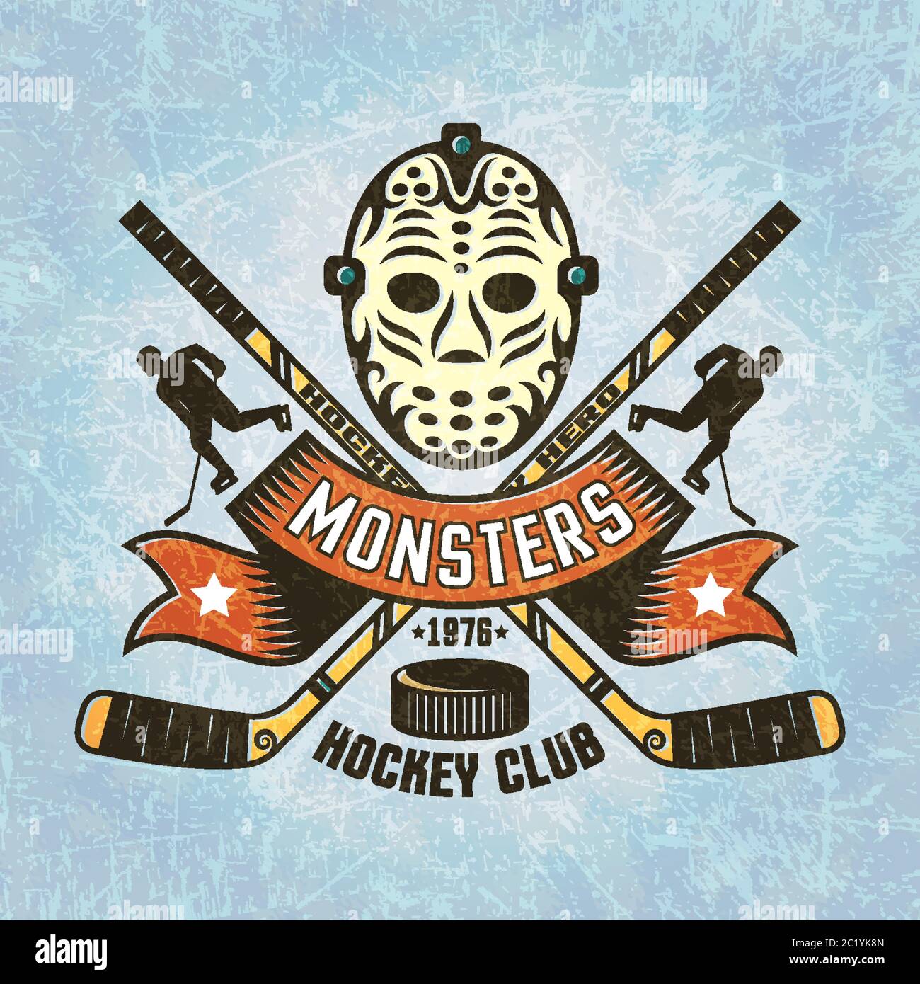 Logo para el equipo de hockey Imagen Vector de stock - Alamy