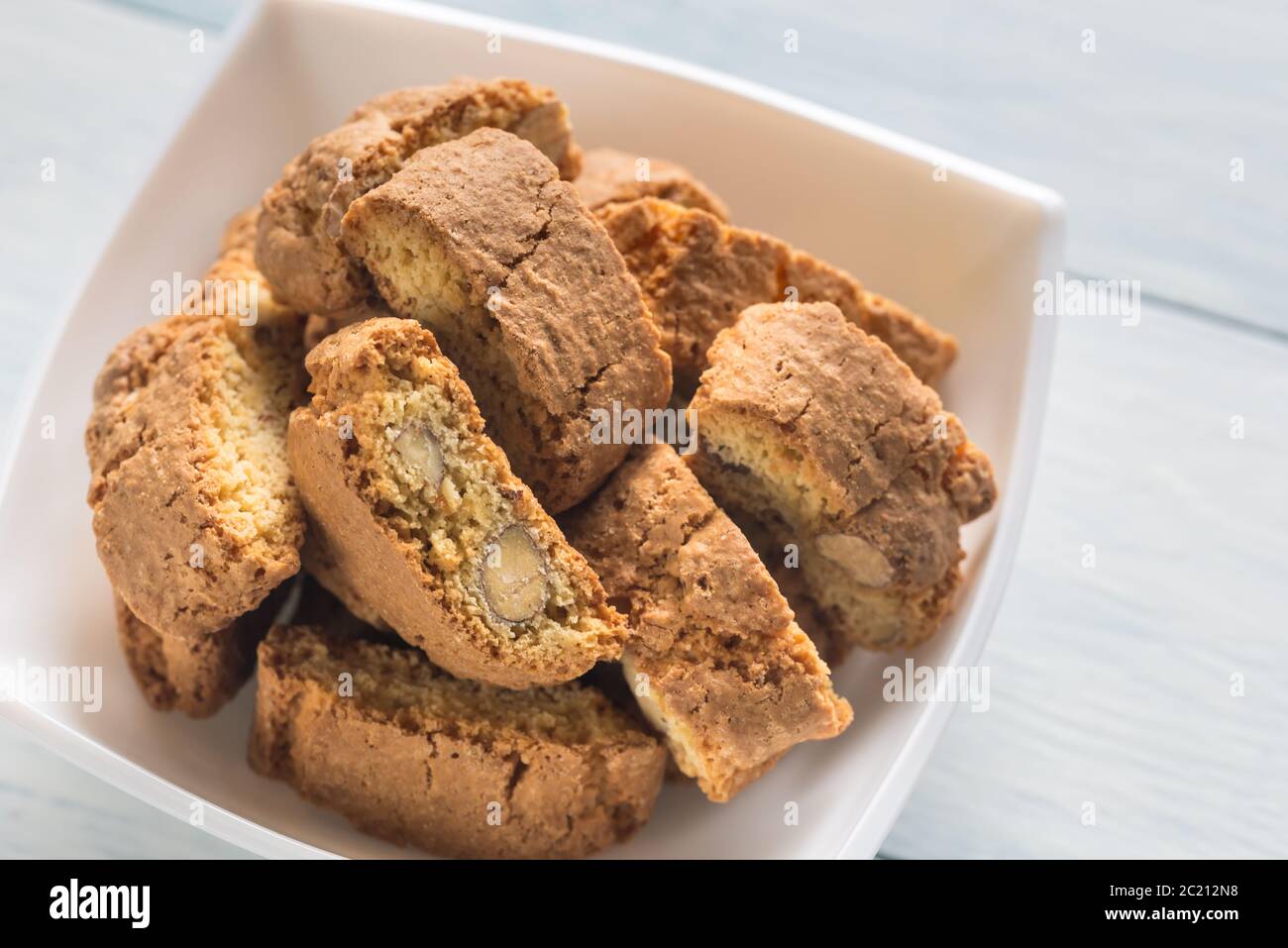 Cantuccini con almendras Foto de stock