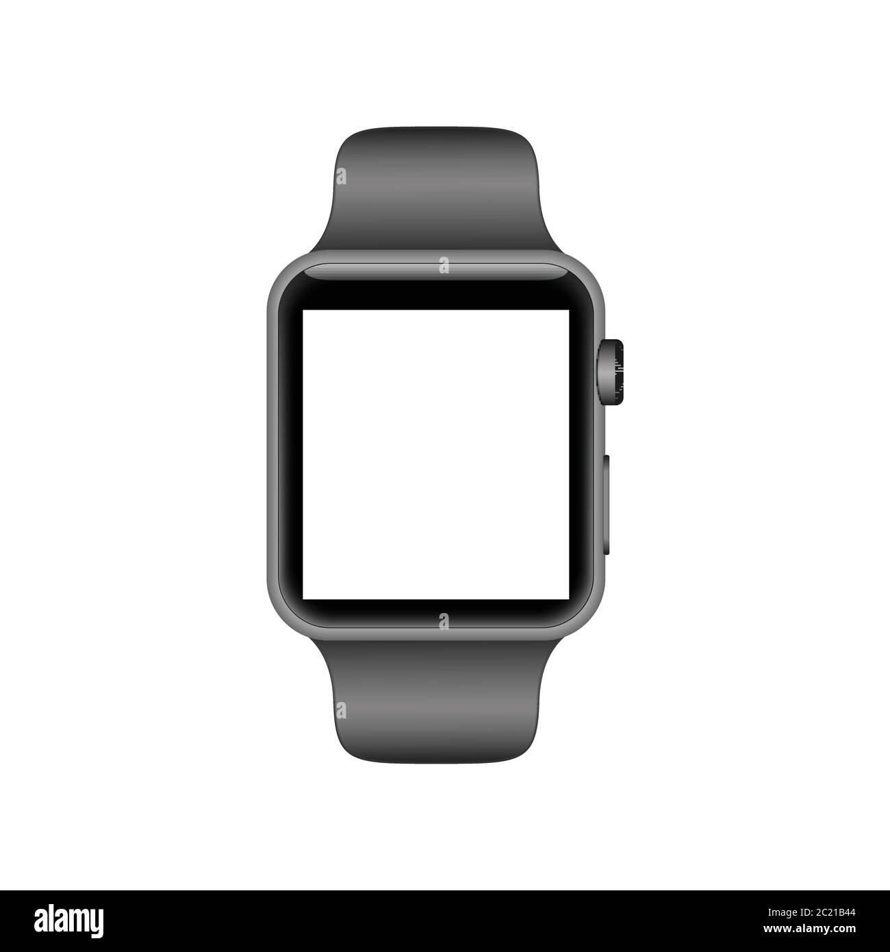 Un reloj inteligente en blanco con Foto de stock 2196074589