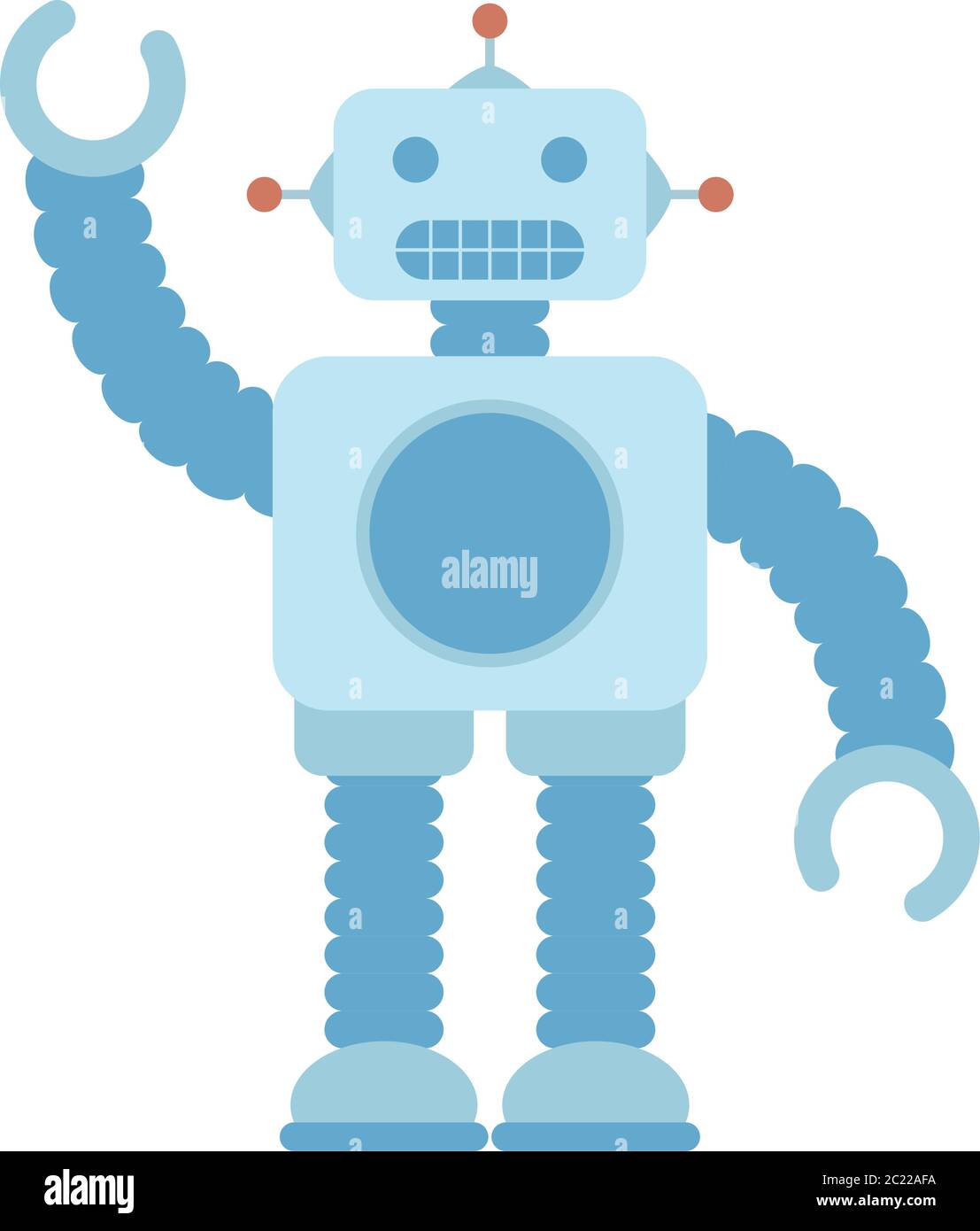 Dibujos animados de robot de la robótica futurista futuro toy machine  cyborg android y ciencia ficción tema ilustración vectorial Imagen Vector  de stock - Alamy