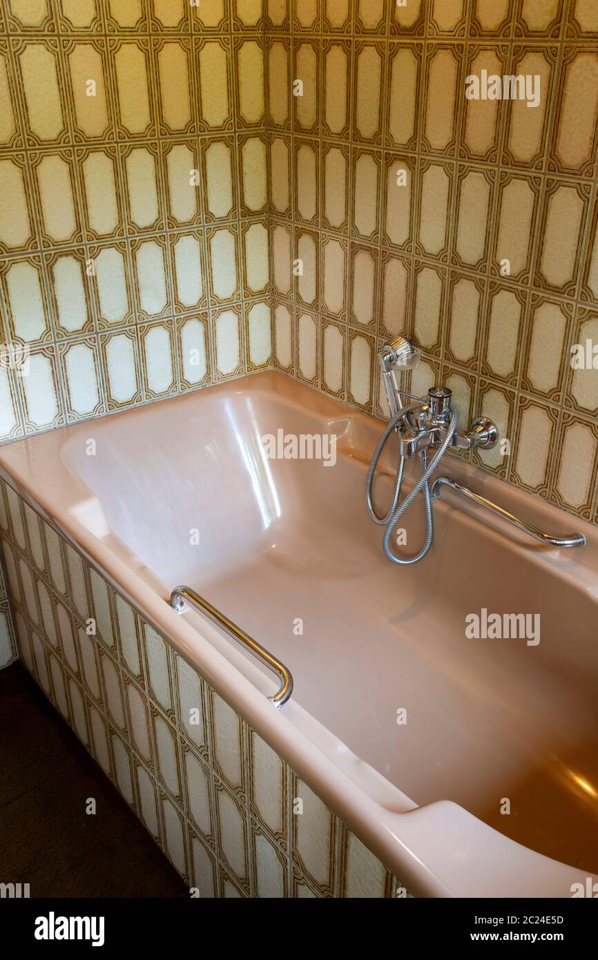 Grifo bañera retro dorado envejecido diseño vintage