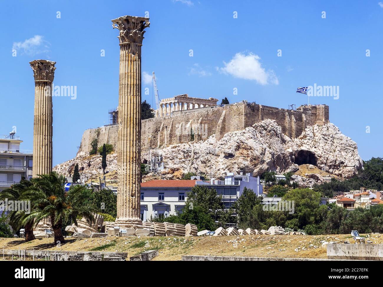 Acrópolis de Atenas Foto de stock